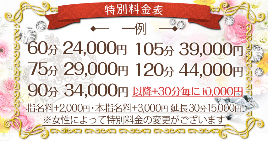 特別料金表